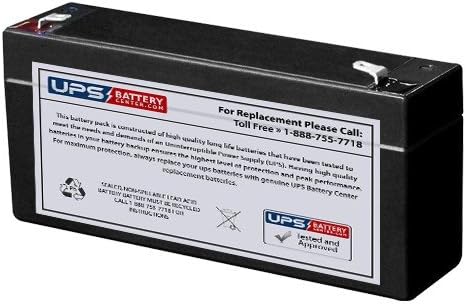 FirstPower FP632 6V 3.2Ah Replacement Battery with F1 Terminal