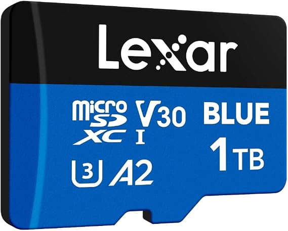 Lexar Blue Micro SD Card 1TB, up to 160MB/s Read, microSDXC UHS-I Card
