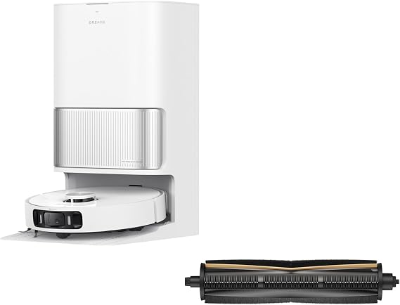 DREAME L40s Ultra AE Robot Vacuum Cleaner (White) and TriCut Brush