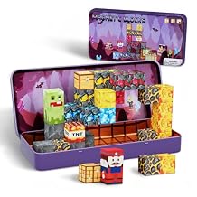 Magnetic Blocks with Magnet Box, 35PCS Magnet Cubes for Kids Age 3-8,Travel Game Road Trip Sensory Build Magnetic Tiles Toys, Christmas Birthday Valentines Gifts for Boys Girls
