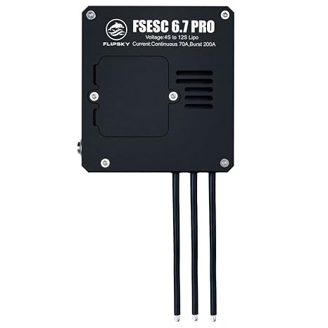 FLPSKY Brushless Motor FSESC 6.7 Pro Based Upon VESC6 with Aluminum Case Power Button for Electric Surfboard Electronic Speed Controller 60a 60v 12s