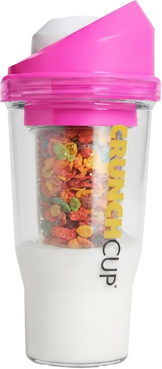 CRUNCHCUP Bundle & Save on a Portable Cereal Tumbler + CrunchCover Lid [PINK]