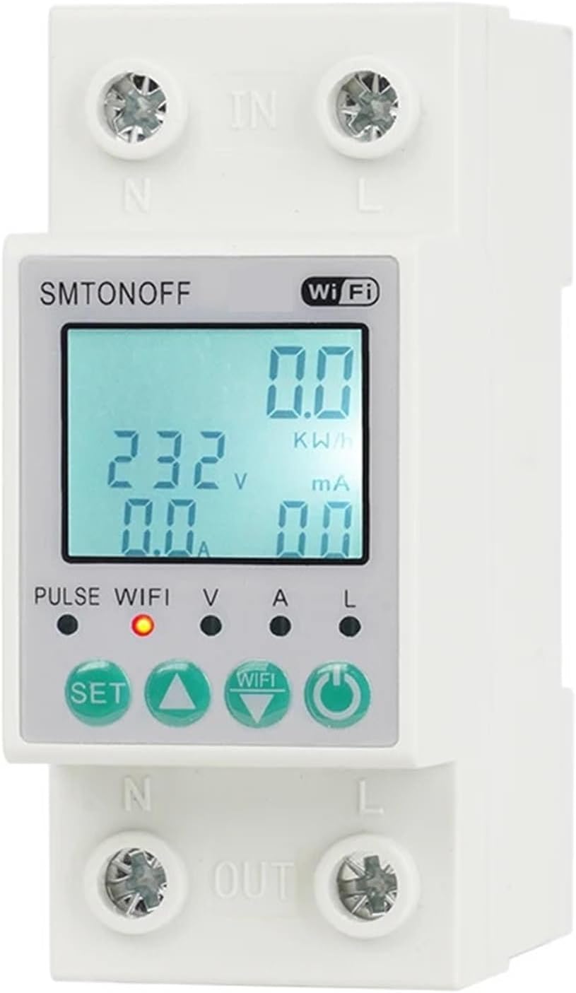 Single Phase Energy Meter Prepaid Meter Electricity Smart Monitor tuya Power Meter 110V220V 5060Hz Voice Control