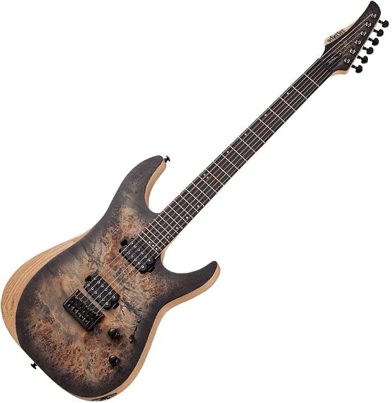 Schecter Reaper-6 Elektro Gitar (Satin Charcoal Burst)