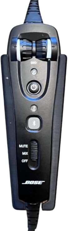 Secure Mount for Bose A20/A30 Headset Controller 3D Printed with Heat-Resistant ABS (Bose A30, Blue)