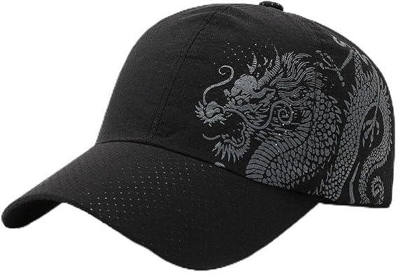 Valkyrie Dragon Nefes Alabilir Spor Şapka – Ayarlanabilir Outdoor Balıkçı Kamp Günlük Unisex Şapka