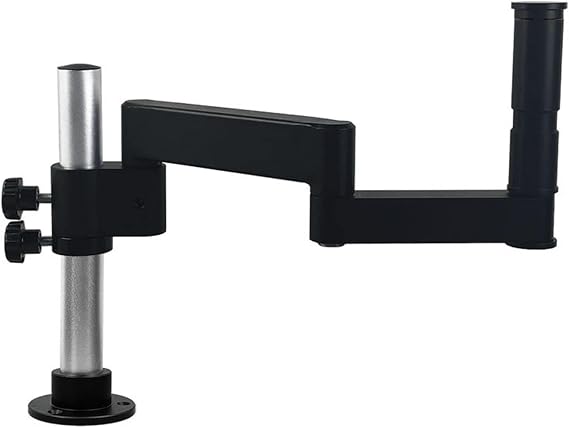Articulating Arm Microscope Stand, 360 Rotatable Universal Clamp, for Stereo Trinocular Microscope, HDMI Camera, Phone, Soldering, Repair Tools (25mm)