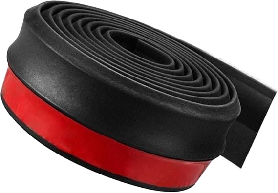 250x6cm Black Universal Car Front Bumper Lip Valance Splitter Chin Spoiler Body Protector Trim
