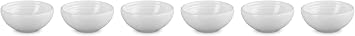 Le Creuset Set Of 6 Vancouver Pinch Bowls 2 Oz White