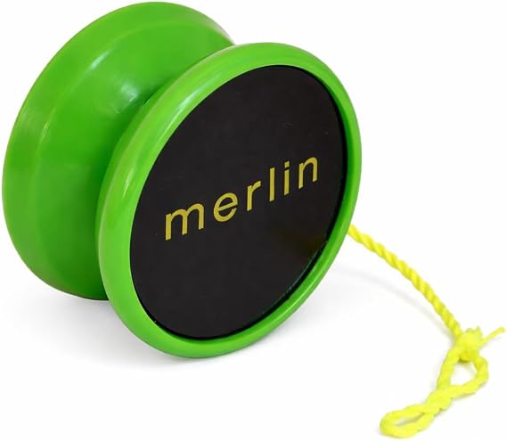Merlin Yoyo Professional & Responsive with Narrow C Bearing, Silicone Response System Extra String Included Trick Yoyo for Beginners & Skill Play Green