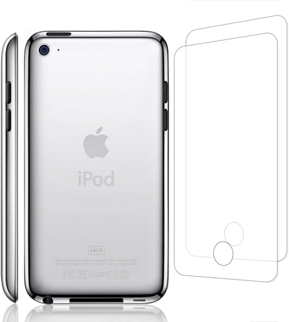 (2-Pack) High-Definition Clear Scratch-Resistant & Impact Protection Tempered Glass Screen Protector For Apple New iPod Touch 4th(2pcs)
