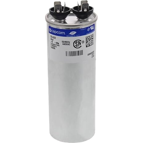 Genteq - 35 uF MFD x 440 VAC GE Industrial Replacement Capacitor Round # C435R / 25L502