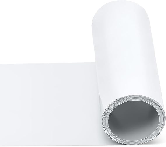 Yaocom White Aluminum Flashing Roll, 12" x 50ft