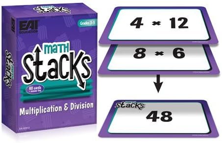 EAI Education Math Stacks Multiplication & Division Game: Grades 3-5
