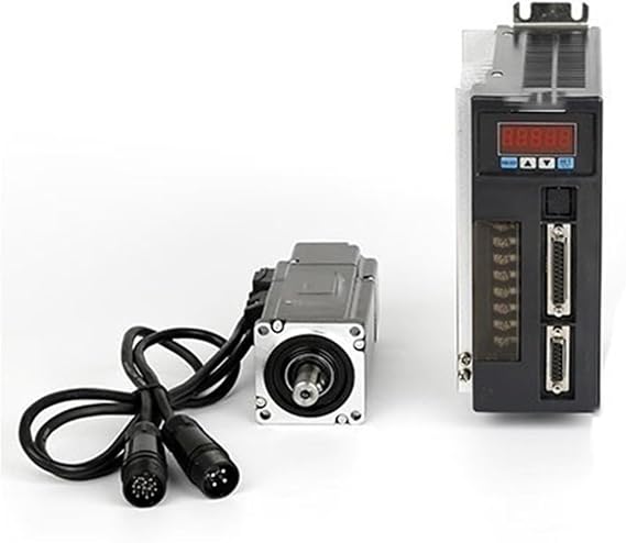 servo CNC 750W 2.4N.M 3000RPM 220V AC Servo Motor Kit 90ST-M02430 Servo Motor with 15A matched Driver 5 Meter Encoder Shielded Cable industrial controller ( Color : 90 degree , Size : Black type a kit