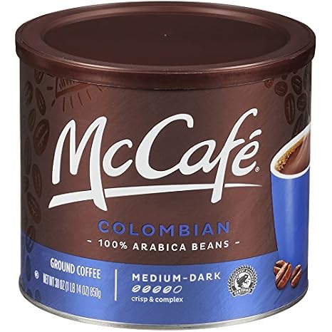 McCafe Colombian Medium Dark Roast Ground Coffee (30 oz Canister)