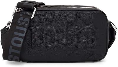 Tous Shoulder Bag Reporter T LA Rue New Black, Handbag Ladies, BlackWhite