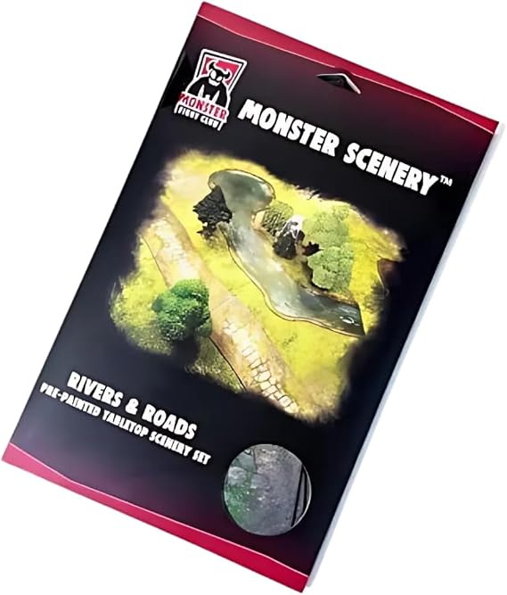 Monster Fight Club - Monster Scenery: Rivers and Roads Neoprene Playmat Pieces