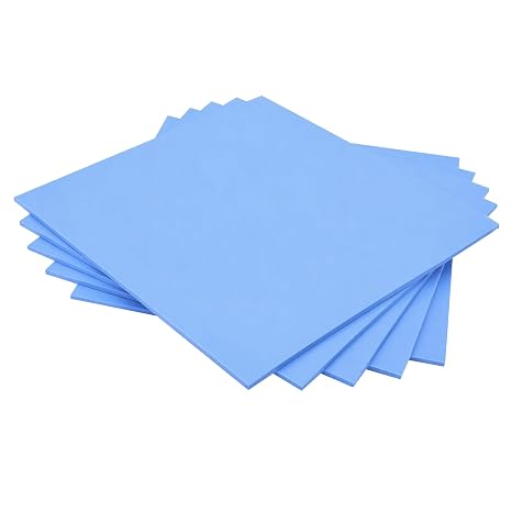 Thermal Pad, 5 Pcs 100 x 100 x 0.5mm 1.5W/m-k Silicone Thermal Conductivity Pad CPU GPU Heatsink Heat Conduction Sheet Highly Efficient Thermal Conductivity Gap Filler