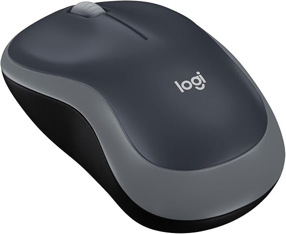 Logitech M185 Compact Ambidextrous 2.4 GHz Wireless Mouse - Swift Grey