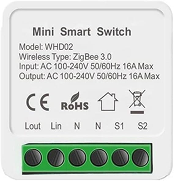 1PCS 16A 3.0 Mini Smart Switch DIY 2 Way Control Smart Home Universal Module Compatible with Alexa Google Home Smart Life Tuya