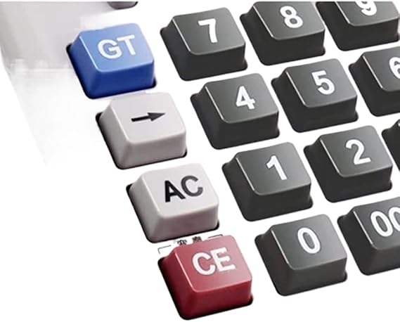 Calculator,Scientific Calculator, office calculators, Multifunction Solar Voice Scientific Calculator, 12-Digit Large-Screen Display Multi-Function Calculator, Suitable for Office Business (Color : Wh