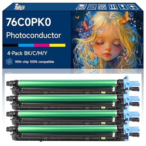 76C0PK0 76C0PV0 Photoconductor Unit Compatible with Lexmark CX923dte CX923dxe CX924dte CX924dxe CS921de CS923de CX920de CX921de Printers 4-Pack BKCMY