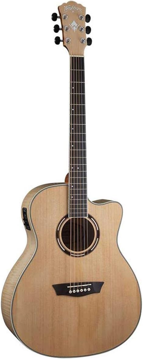 Washburn Washburn Apprentice 5 Series AG40CEK Grand Auditorium AE Guitar, Natural