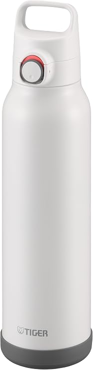 Integrated Gasket ModelTIGER Thermos Bottle, 1.5 Liters, Handle Attached, Easy to Open with One Hand, One-Touch Vacuum Insulated Stainless Steel Bottle, Sports Drink OK, Large Capacity, Direct Drink