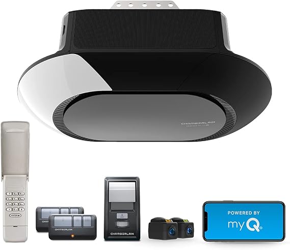 Chamberlain B4603T MYQ Smart Garage Door Opener, Ultra Quiet Belt Drive, 3/4-HP Motor - Quantity 1 Blue