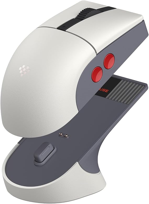8Bitdo Retro R8 Fare, Şarj Yuvası, PAW 3395 Optik Sensör DPI 26K, 4K Yoklama Hızı, Programlanabilir Düğmeler, Kailh Kılıç GM X Mikro Anahtarlar, İki Elini de Kullanabilen - N Sürümü