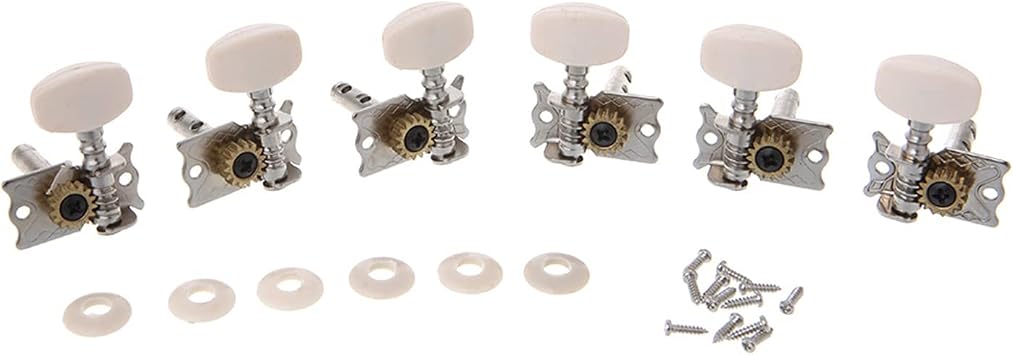 6pcs Classical Guitar Tuning Pegs Single Tuners Keys String Machine Heads Parts