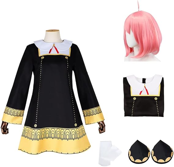 Spy Family Anya Forger Cosplay Girls Dresses Anime Cosplay Costumes for Women Uniform Dress Outfit Suit Full Set