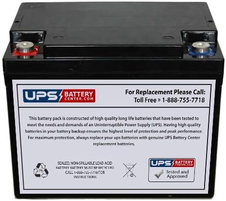 VCELL 12VC40 M6 Insert Terminals 12V 40Ah Replacement Battery