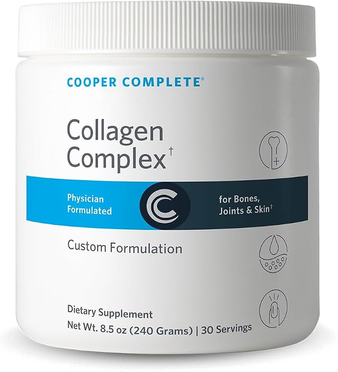 Cooper Complete Collagen Peptides Powder, VIT C & Hyaluronic Acid, 30 Scoops