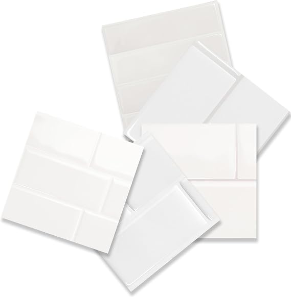 SMART TILES Peel and Stick Backsplash - X-Large Sample - 3D Adhesive Peel and Stick Tile Backsplash for Kitchen, Bathroom, Wall Tile