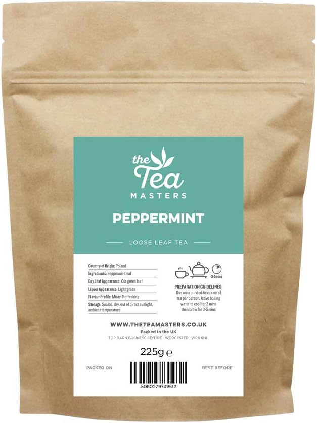 The Tea Masters Loose Leaf Tea - Peppermint 1x225g