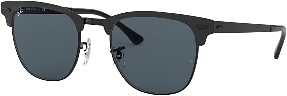 Ray-Ban Rb3716 Clubmaster Metal Square Sunglasses