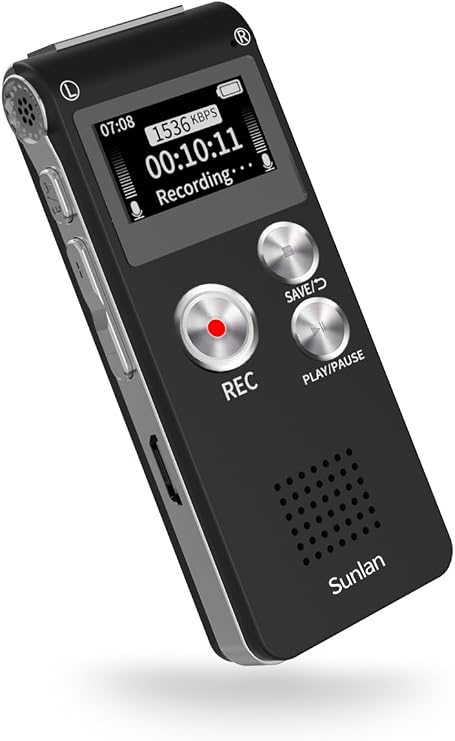 Digital Voice Recorder HD Noise Reduction Professional Ultra-Long Standby High-Capacity Recording Device Student Recording with Class