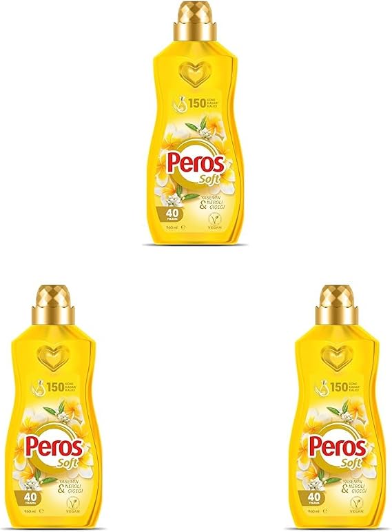 Peros Konsantre Yumuşatıcı Yasemin & Neroli Çiçeği 960 ml (3 paketi)