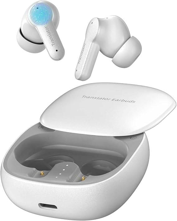 Wooask M3 Translator Earbuds Instant Translation Language Translator Device Support 74 Languages and 70 Accents (Without Offline Package)