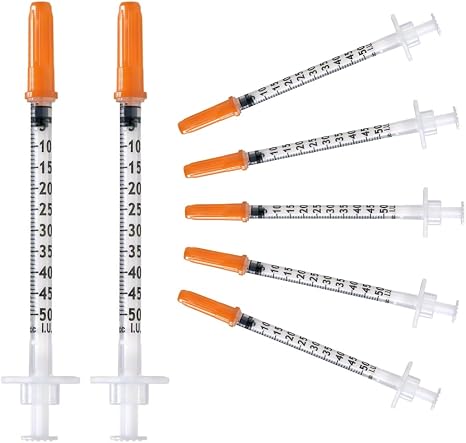 10 Stück 0.5 ml/cc Plastiktube 31G (025 х 8mm) Mehrzweck-Messwerkzeuge Einzeln verpackt Laborzubehör