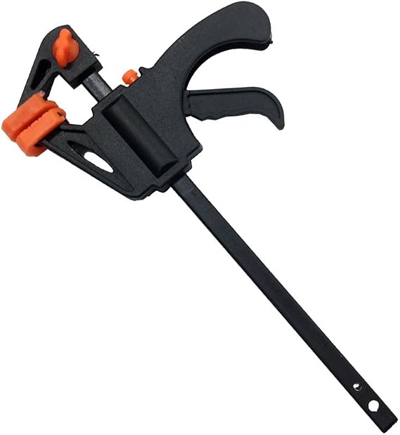 4" (10.2 cm) Adjustable Plastic Clamp | 100mm Jaw Capacity | Quick-Release & Damage Protection | For Large Projects