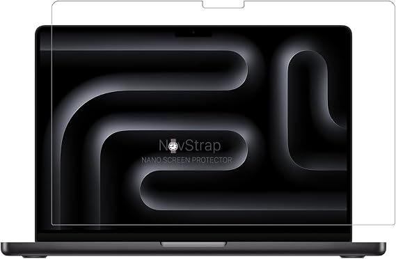 NovStrap Apple MacBook Pro 14 inch M4 A3401 A3112 Compatible Screen Protector Glossy Nano Film with A3185