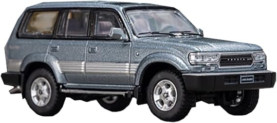 Scale Finished Model Car 1:64 Diecast Vehicle For Toyota Land Cruiser LC80 Simulation Alloy Off-road Car Model Metal Ornaments Miniature Replica Car, darong001
