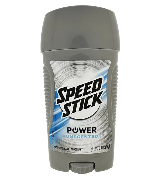 Speed Stick Power Antiperspirant Deodorant for Men, Unscented - 3 Ounce