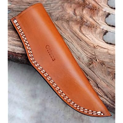 Ottoza TOP GRAIN Leather Knife Sheaths for Fixed Blade Knives, Leather Knife Sheath for Belt, Leather Knife Holster Belt Knife Holder, Vertical Knife Sheath for Belt No:46