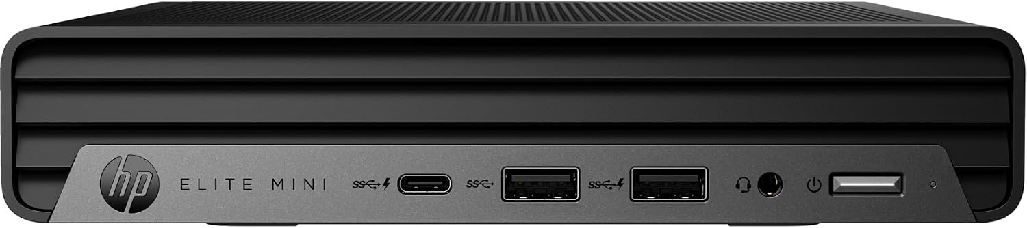 HP 2024 Elite Mini 600 G9 Desktop 16-Core Intel Core i7-13700T Iris Xe Graphics 16GBDDR5 1 TB NVMe SSD WI-FI BT 5.3USB-C HDMI2.1 DP RJ-45 Windows 10 Home wRE USB