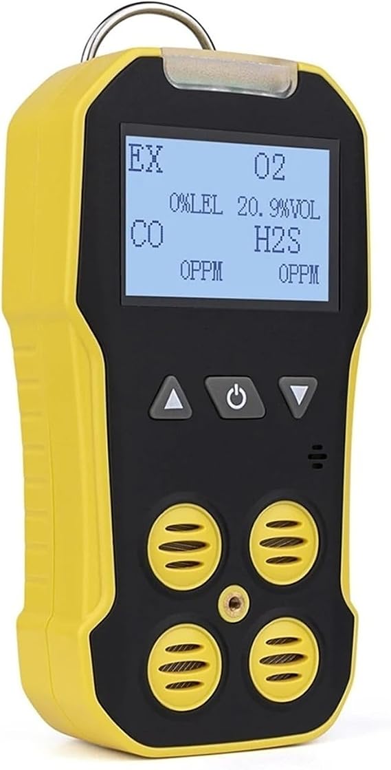 CO O2 H2S Gas Analyzer With Light Sound Alarm LCD Display Gas Leak Detector For Work, Home Short Response Time