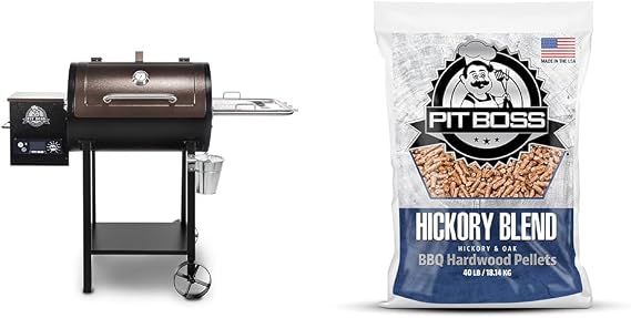 Pit Boss 440 Wood Pellet Grill Bundle with 40 lb Hickory Pellets